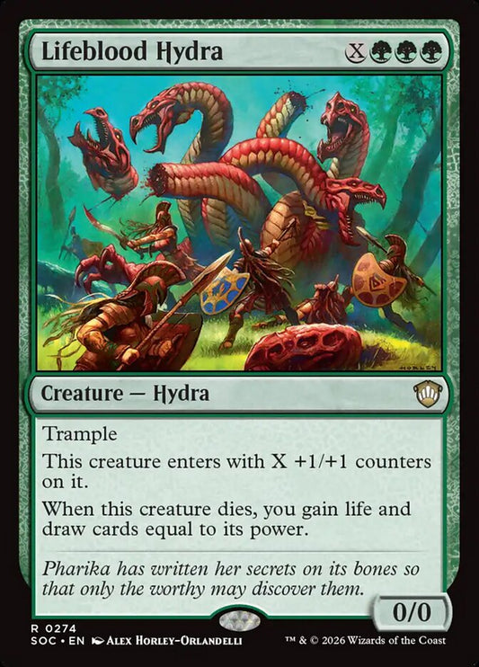 Lifeblood Hydra - Secrets of Strixhaven Commander 274