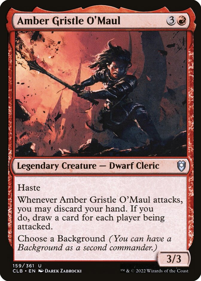 Amber Gristle O'Maul - Commander Legends: Battle for Baldur's Gate 159