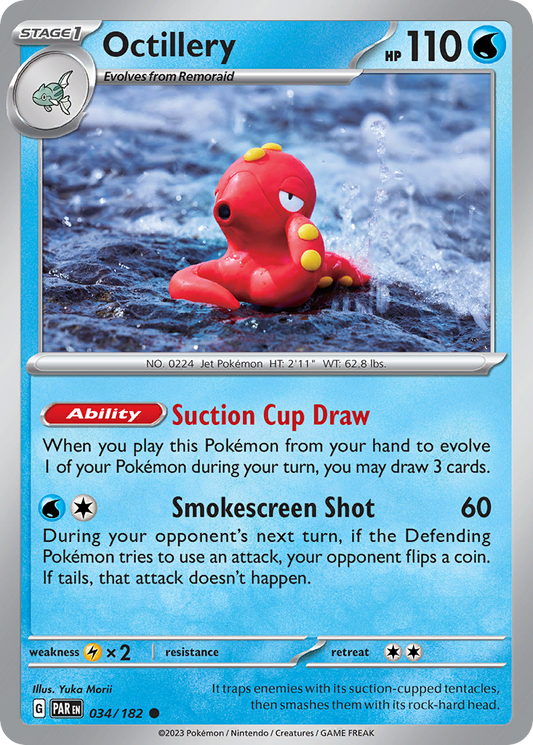 Octillery - Paradox Rift 034/182 (Foil) - Near Mint