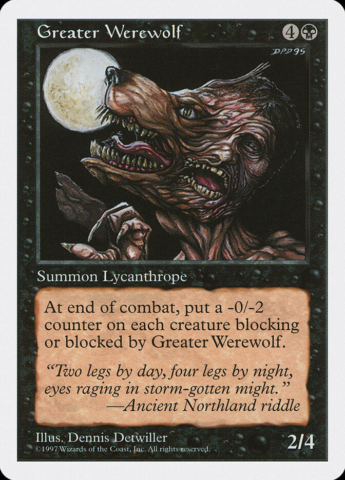 Greater Werewolf - Fifth Edition