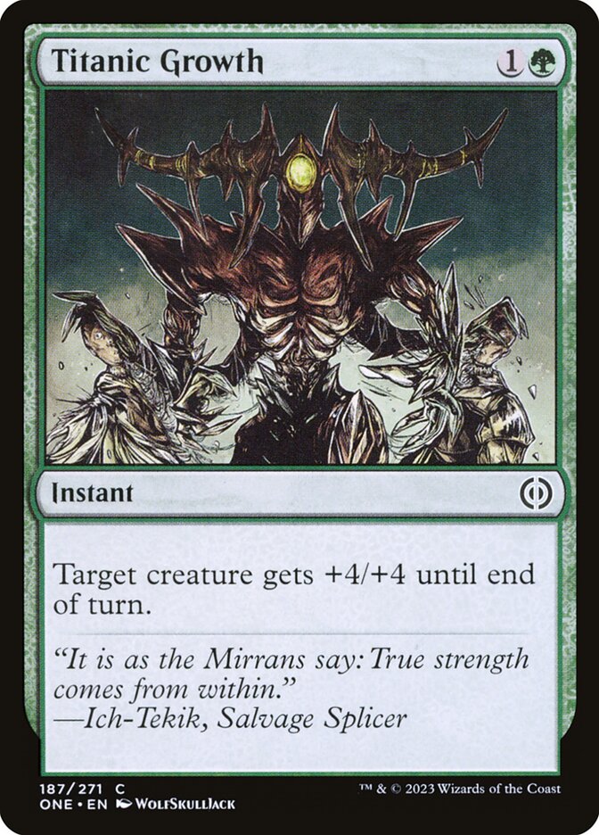 Titanic Growth - Phyrexia: All Will Be One 187