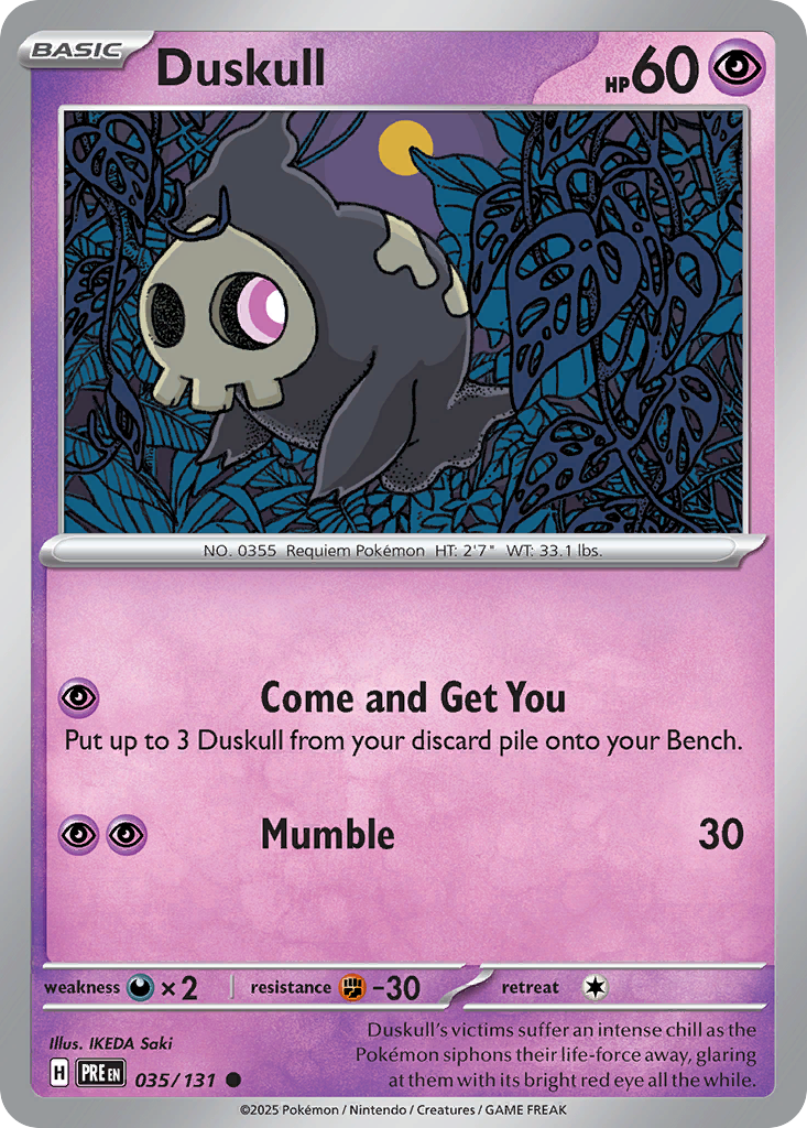 Duskull - Prismatic Evolutions 035/131 - Near Mint