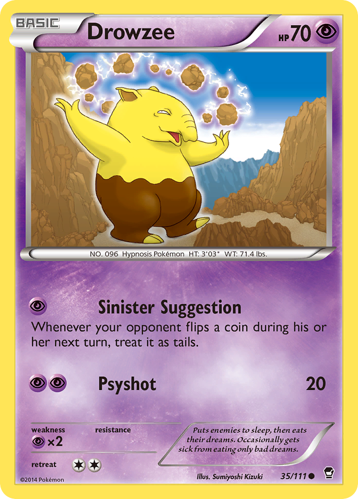 Drowzee - Furious Fists 35 - Near Mint
