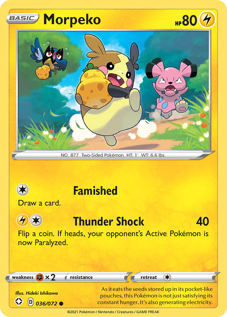 Morpeko (036) - Shining Fates 036/072 - Near Mint