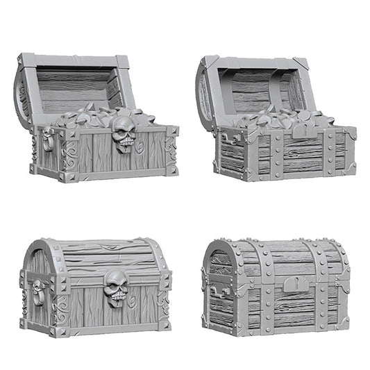 Wizkids Deep Cuts Miniatures: Unpainted Minis - Chests