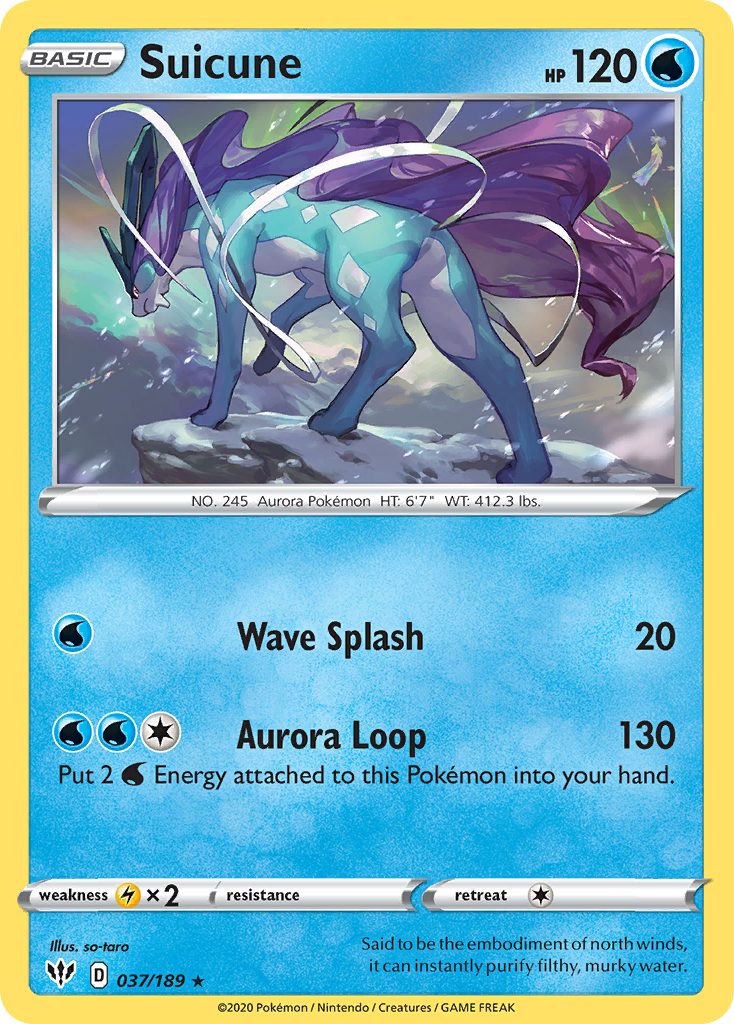 Suicune - Darkness Ablaze 037/189 (Foil) - Near Mint