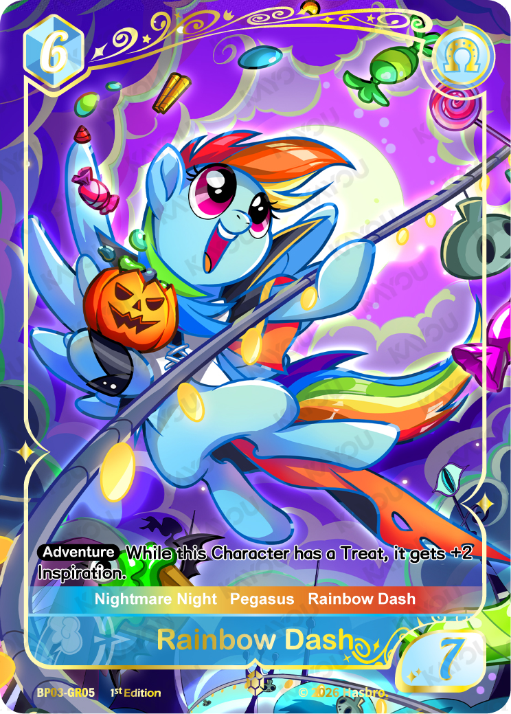 Rainbow Dash BP03-GR05 Nightmare Night trading card