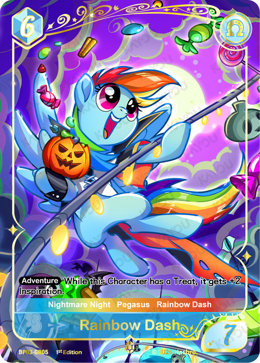 Rainbow Dash BP03-GR05 Nightmare Night trading card