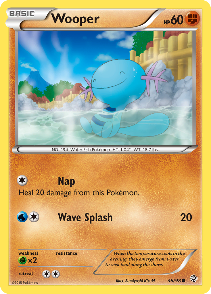 Wooper - Ancient Origins 38  - Near Mint
