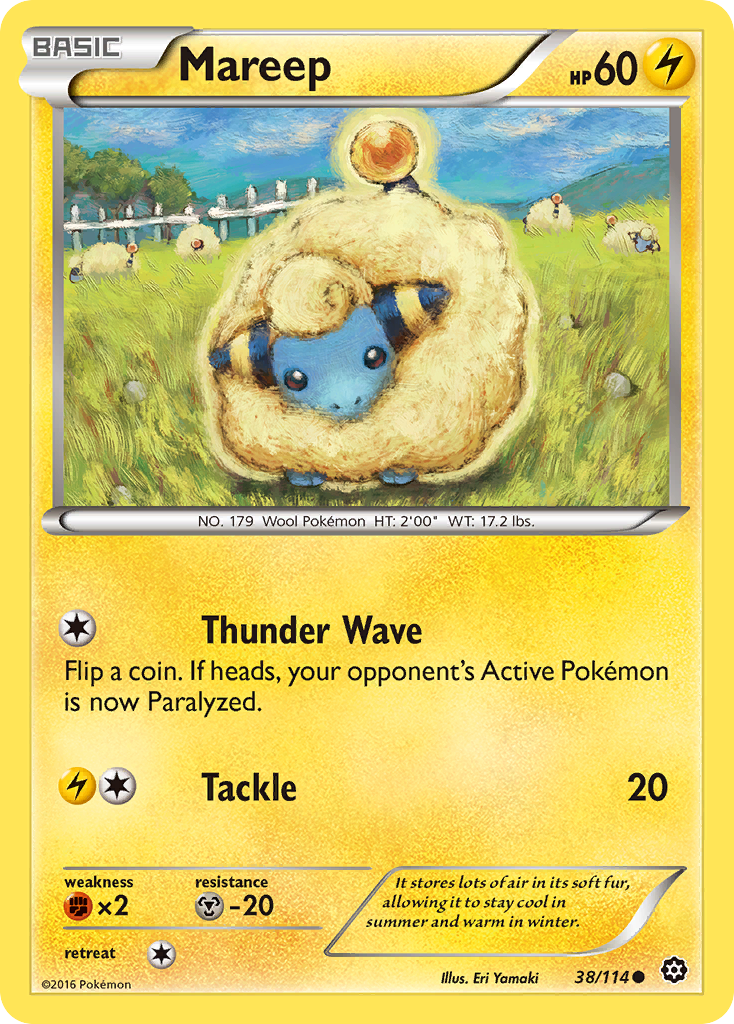 Mareep - Steam Siege 38 (Foil) - Near Mint