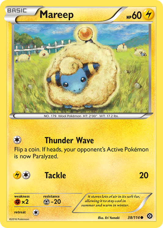 Mareep - Steam Siege 38 (Foil) - Near Mint