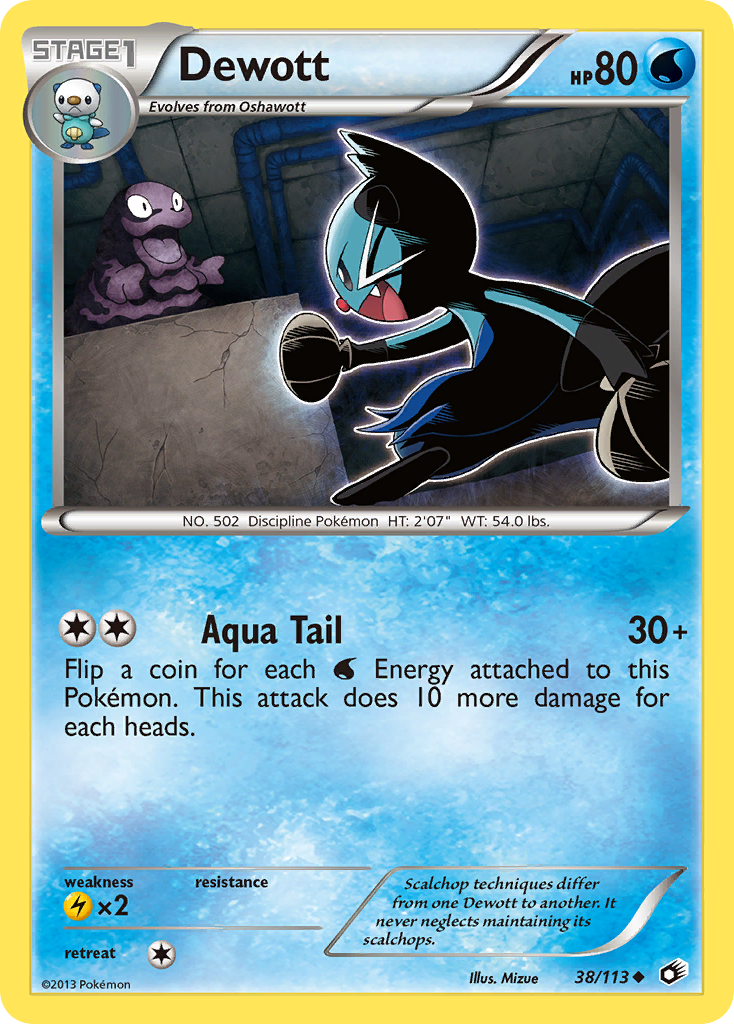 Dewott - Legendary Treasures 38  - Near Mint
