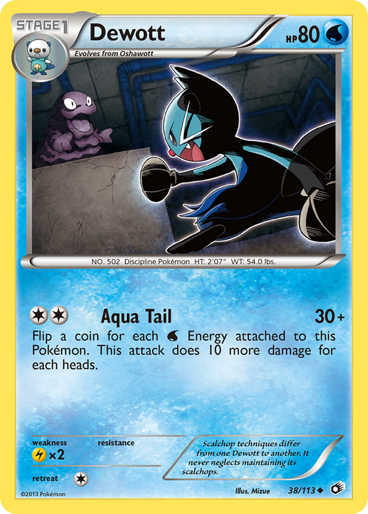 Dewott - Legendary Treasures 38  - Near Mint