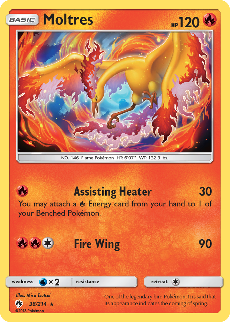 Moltres - Lost Thunder 38 - Near Mint
