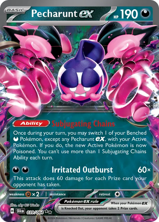 Pecharunt ex - Shrouded Fable 039/064  (Foil) - Near Mint - Ungraded