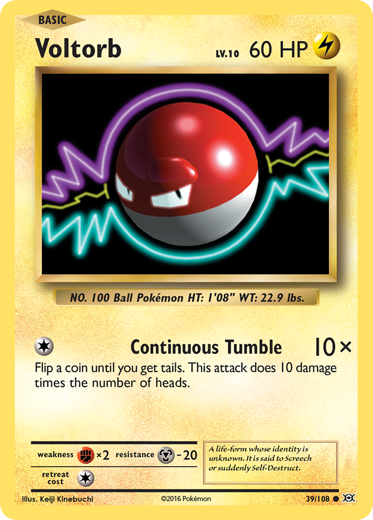 Voltorb - Evolutions 39/108 - Near Mint