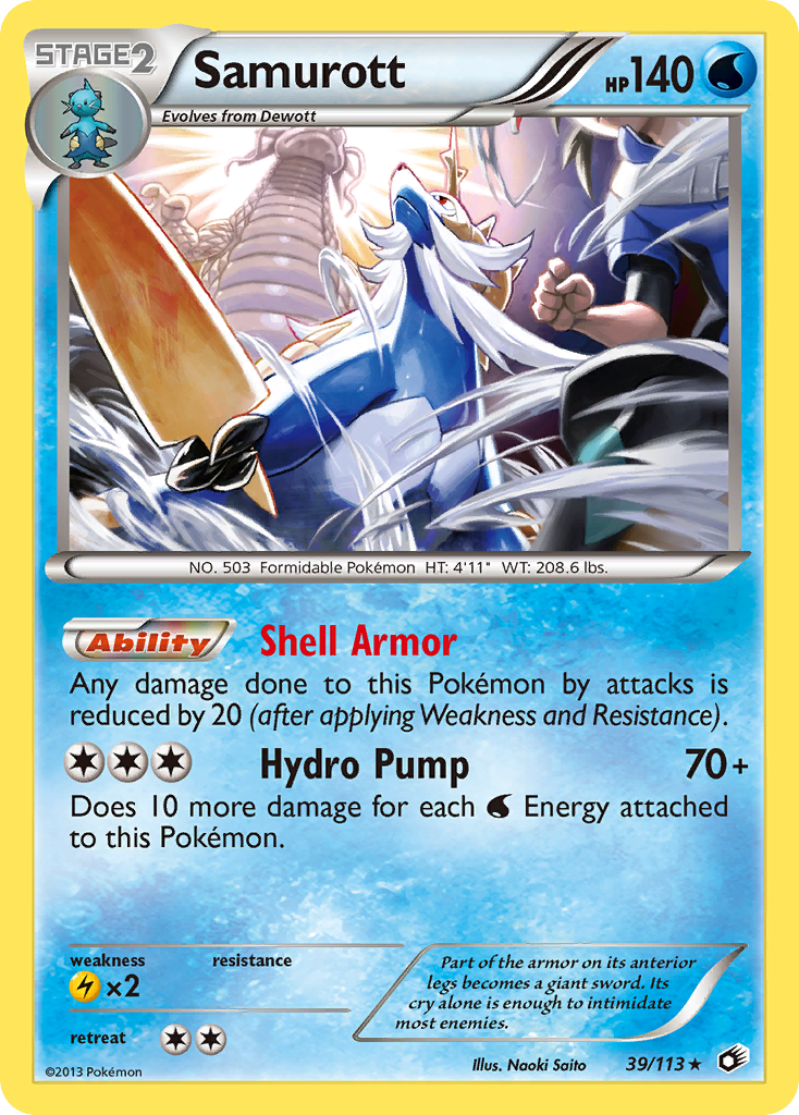 Samurott - Legendary Treasures 39  (Foil) - Damaged