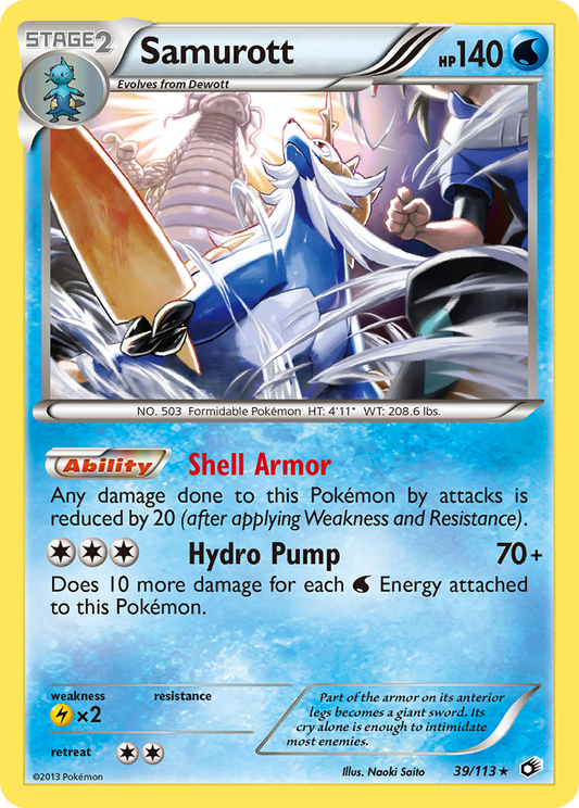 Samurott - Legendary Treasures 39  (Foil) - Damaged