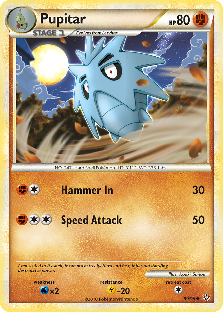 Pupitar (39) - Unleashed 39 (Foil) - Moderately Played