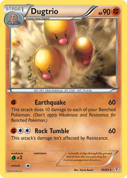 Dugtrio - Generations 39 - Near Mint