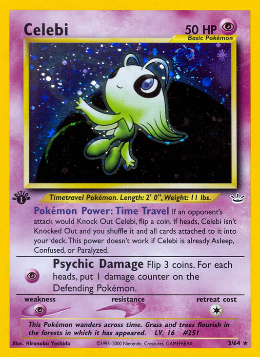 Celebi - Neo Revelation 3  (Foil) - Near Mint - Ungraded