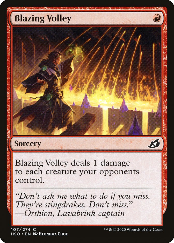 Blazing Volley - Ikoria: Lair of Behemoths 107