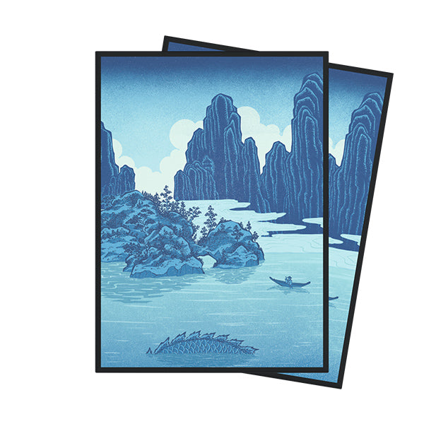 Arcane Fortress Premium Art Sleeves - Ukiyo-e- Echoes of the Deep (100 count)