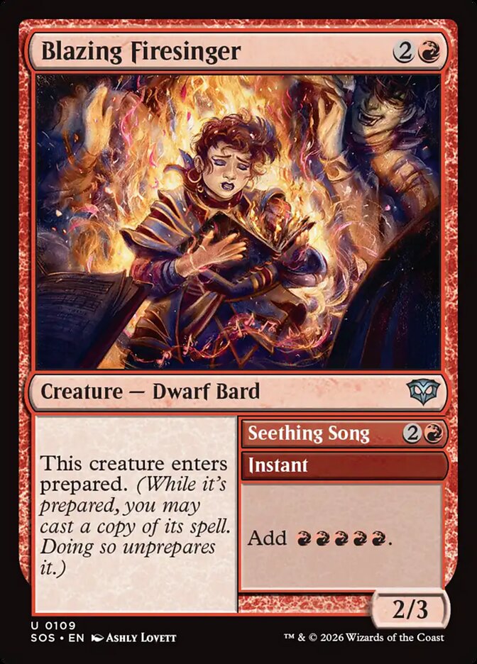 Blazing Firesinger // Seething Song - Secrets of Strixhaven 109