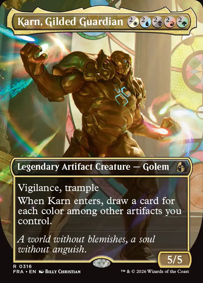 Karn, Gilded Guardian - Reality Fracture 316 (Foil)