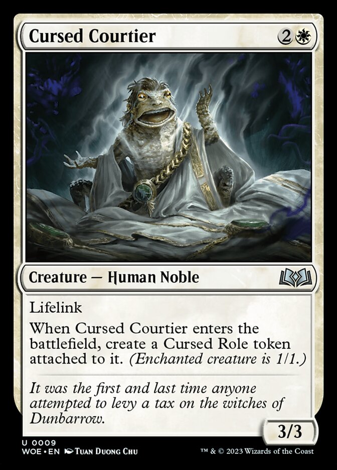 Cursed Courtier - Wilds of Eldraine 9 (Foil)
