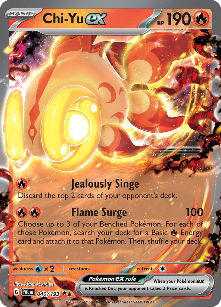 Chi-Yu ex - Paldea Evolved 040/193  (Foil) - Near Mint - Ungraded