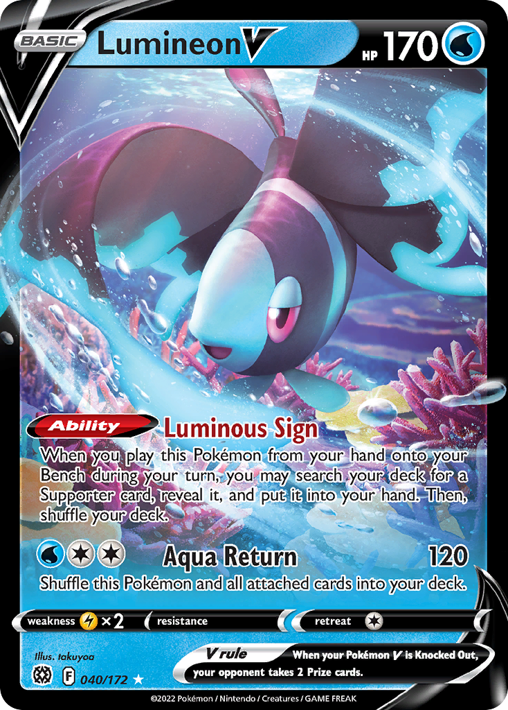 Lumineon V - Brilliant Stars 040/172 (Foil) - Near Mint