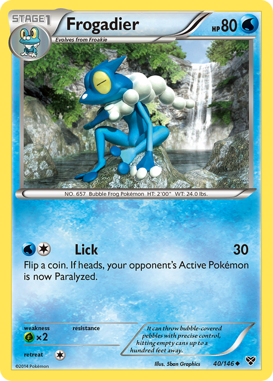 Frogadier - XY Base Set 40 - Near Mint