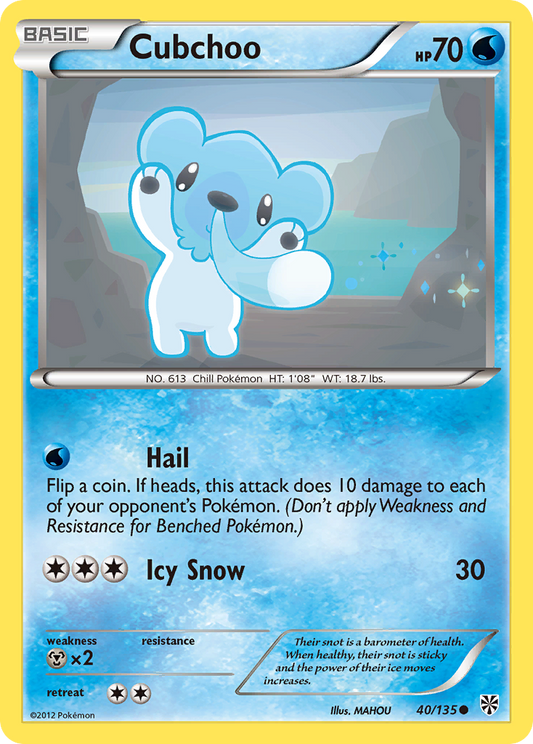 Cubchoo - Plasma Storm 40  (Foil) - Near Mint