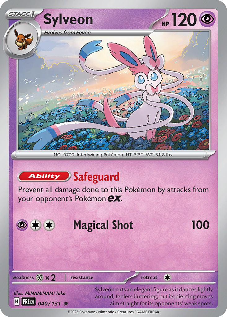 Sylveon - Prismatic Evolutions 040/131 (Foil) - Near Mint