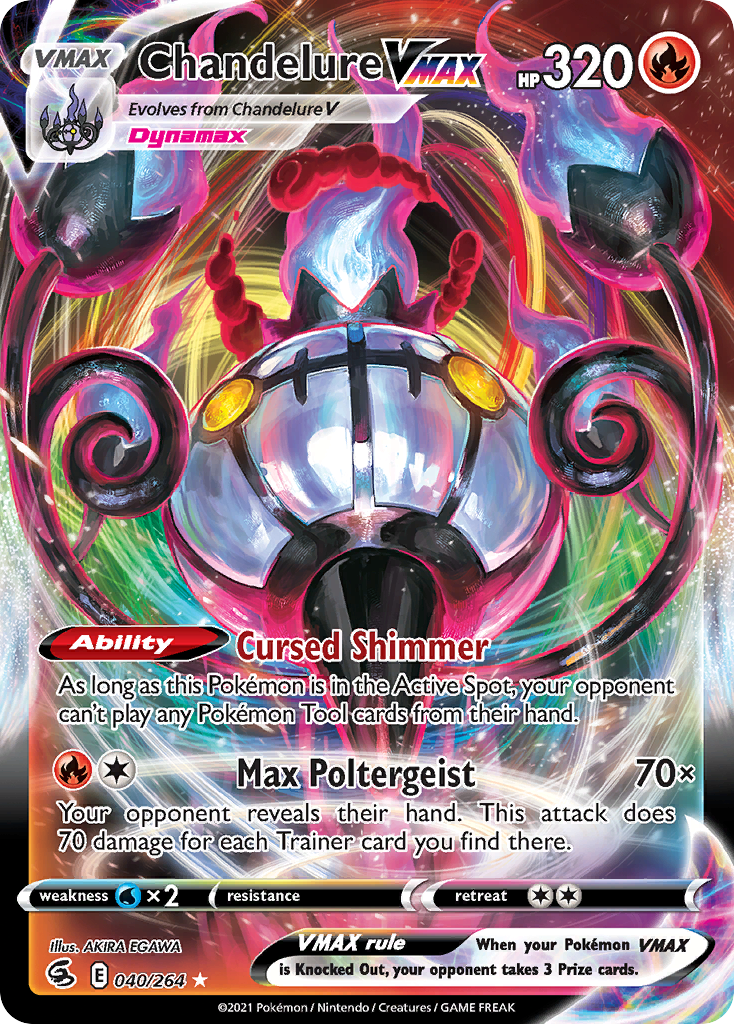 Chandelure VMAX - Fusion Strike 040/264 (Foil) - Near Mint