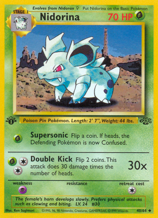 Nidorina - Jungle 40 - Damaged