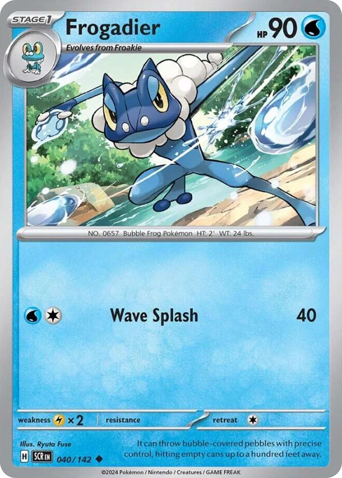 Frogadier - Stellar Crown 040/142 - Near Mint