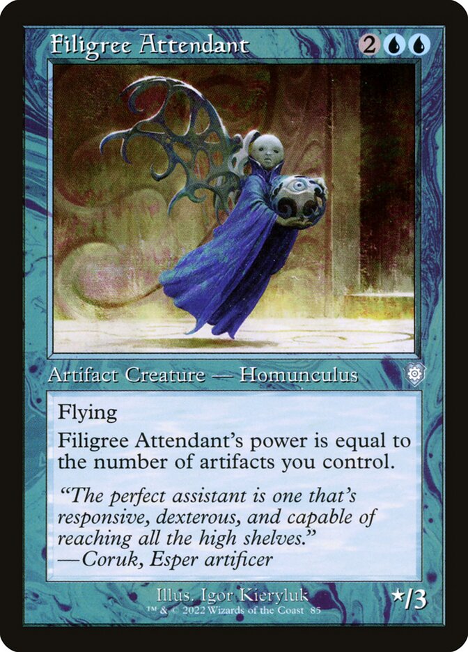 Filigree Attendant (Retro Frame) - Commander: The Brothers' War 85