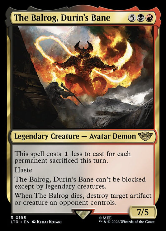 The Balrog, Durin's Bane - LTR 195  (Foil)