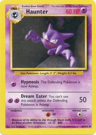 Haunter - Base Set (Unlimited) 29 - Moderately Played