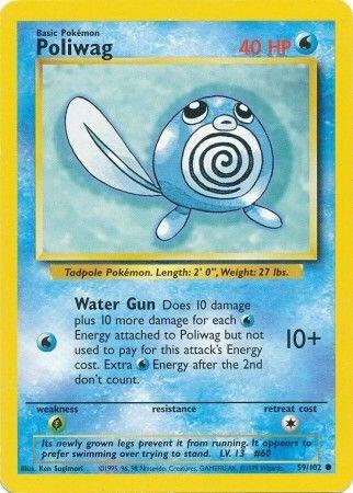 Poliwag - Base Set (Unlimited) 59 - Damaged