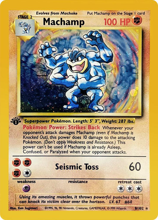 Machamp - Deck Exclusives 008/102  (Foil) - PSA 8.0 NM - MT