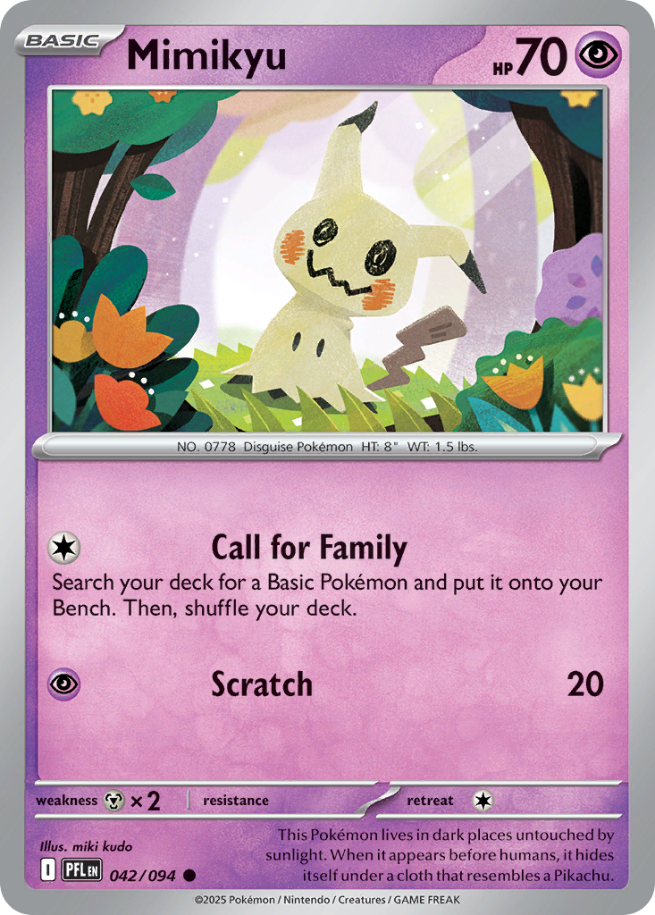 Mimikyu - Phantasmal Flames 042/094 (Foil) - Near Mint