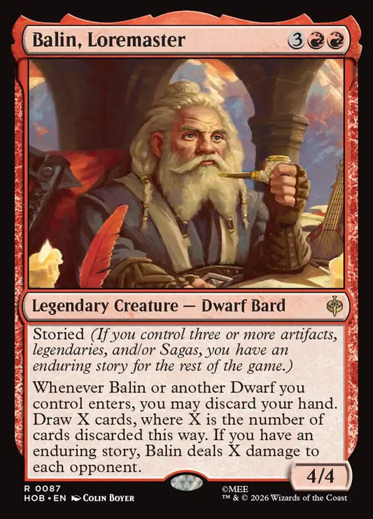 Balin, Loremaster - The Hobbit 87