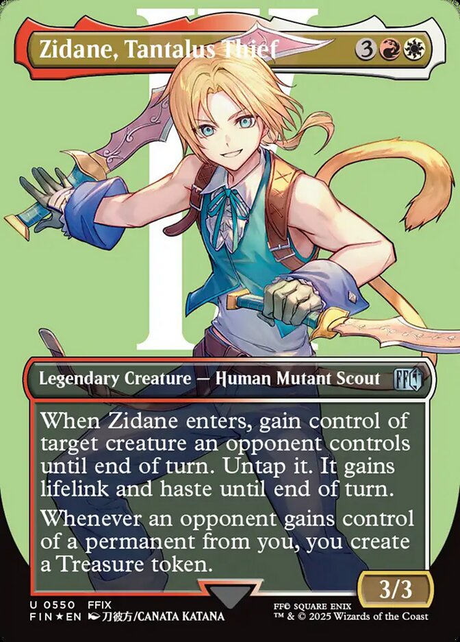 Zidane, Tantalus Thief - Final Fantasy 550 (Foil) (Japanese)
