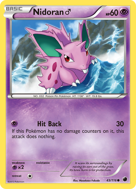 Nidoran M - Plasma Freeze 43  - Near Mint