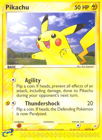 Pikachu - EX Team Magma vs Team Aqua 43 - Moderately Played