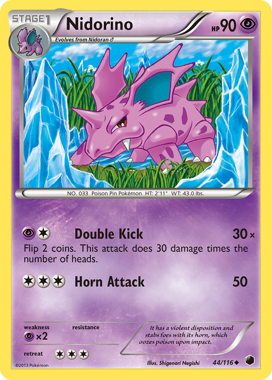 Nidorino - Plasma Freeze 44  - Near Mint