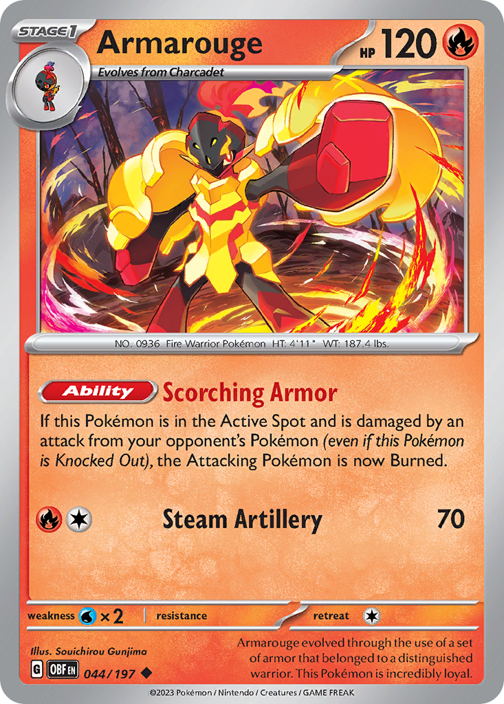 Armarouge - Obsidian Flames 044/197 - Near Mint